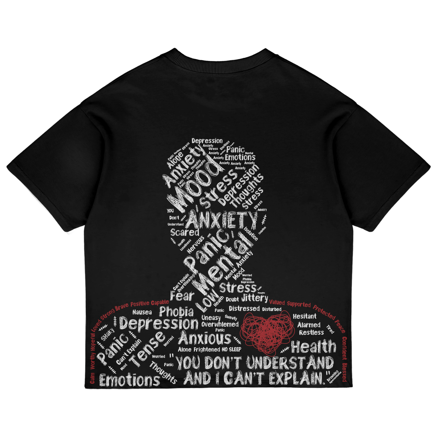 FXCK ANXIETY OVERSIZED T-SHIRT