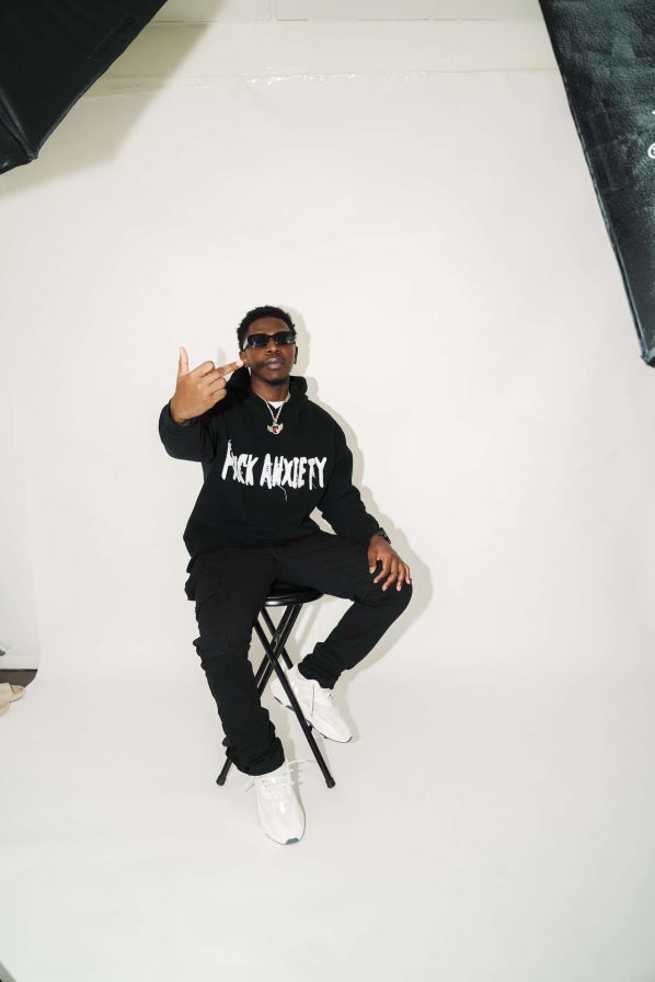 FXCK ANXIETY CROP HOODIE 4 COLORS
