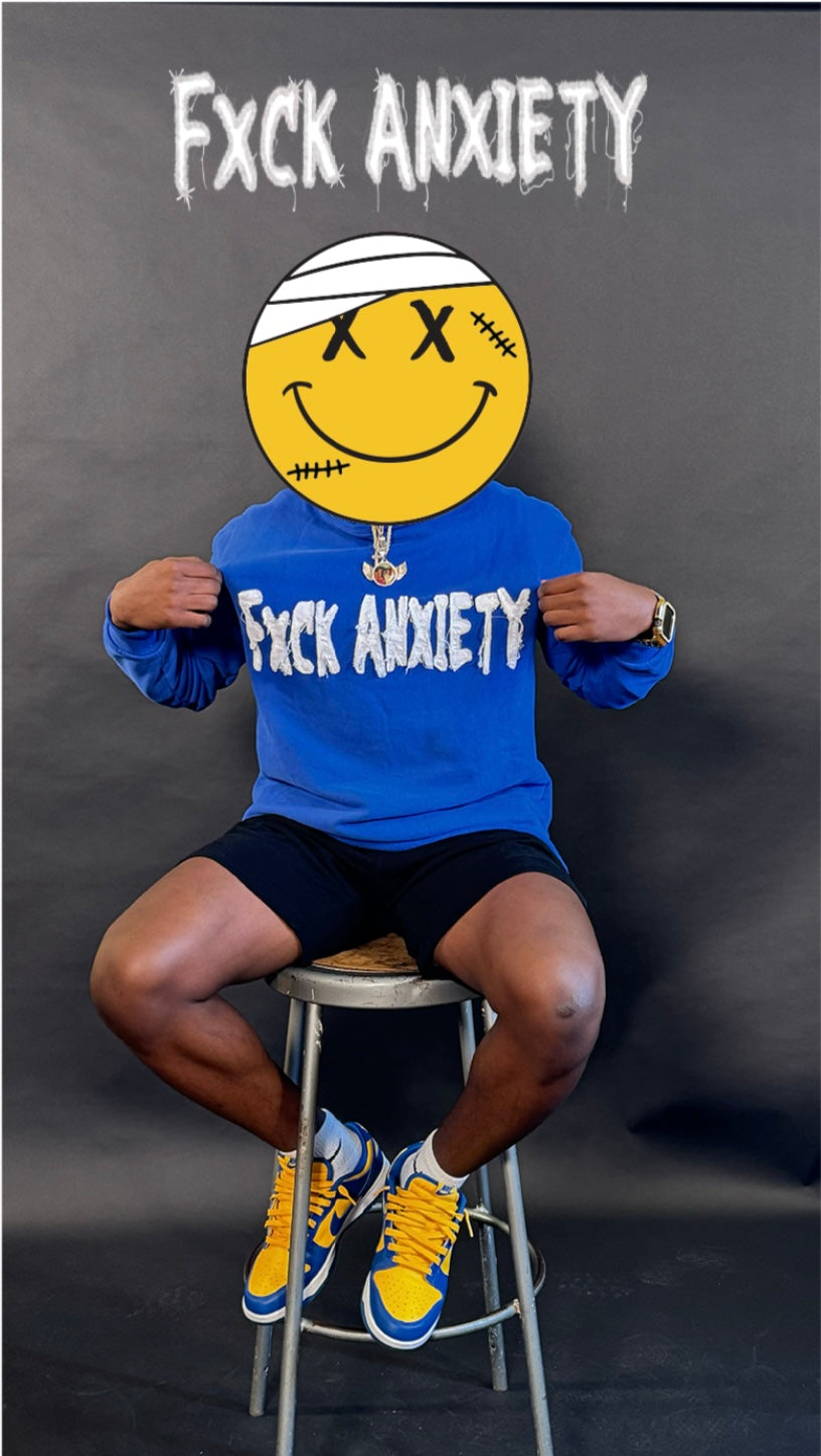 FXCK ANXIETY CROP HOODIE 4 COLORS