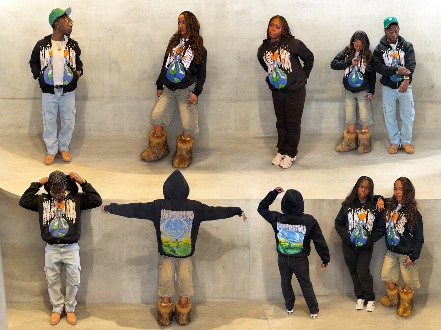 FXK WRLD WIDE ZIP UP HOODIE