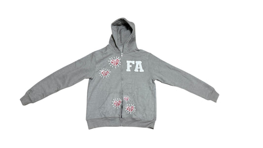 FA Zip-Up Hoodie limited edition Grey